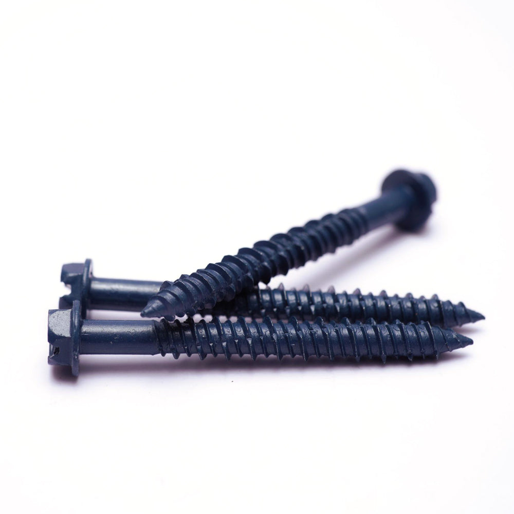 Slotted hex Blue Concrete Screw