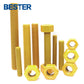 2025 Hot Sale ASTM A193 B7 Xylan  PTFE Coated Stud Bolt with Heavy 2H Nuts 2025 Hot Sale B7 Studs