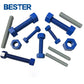 NACE MR0175 Thread Rod Corrosion Resistant FDA 21 CFR Certified Approved 316L A4-80 Stainless Steel Full Thread PTFE Stud Bolt for Chemical Pumps