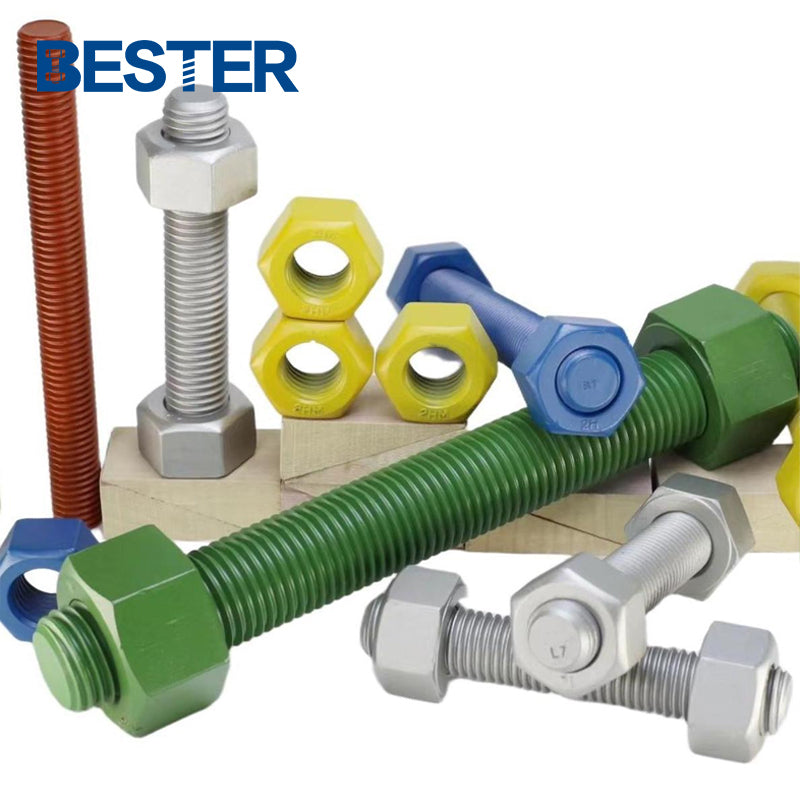 Heavy Hex Structural A325 28mm X 1000mm ASTM A193 a 193m Gr B7 M24 Stud Bolts with ASTM A194 Nuts