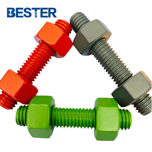 Heavy Hex Structural A325 28mm X 1000mm ASTM A193 a 193m Gr B7 M24 Stud Bolts with ASTM A194 Nuts