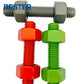 Heavy Hex Structural A325 28mm X 1000mm ASTM A193 a 193m Gr B7 M24 Stud Bolts with ASTM A194 Nuts