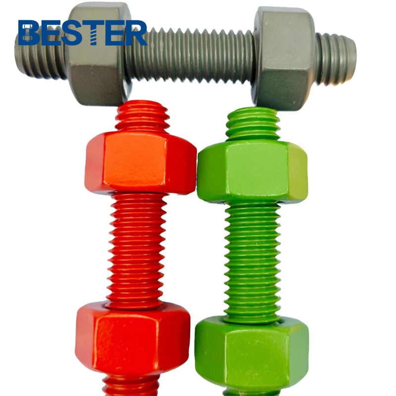 Heavy Hex Structural A325 28mm X 1000mm ASTM A193 a 193m Gr B7 M24 Stud Bolts with ASTM A194 Nuts
