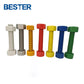 Factory Wholesale Alloy Steel Galvanized ASTM A193 B7 A194 2H A320 Gr L7 L7m B16 M16 Stud Bolts with Nuts