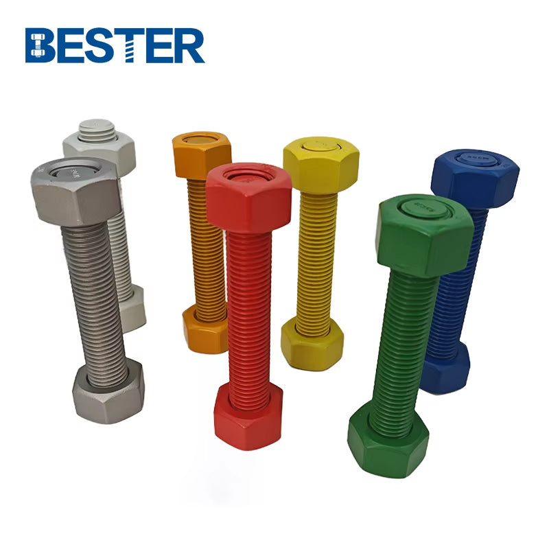 Factory Wholesale Alloy Steel Galvanized ASTM A193 B7 A194 2H A320 Gr L7 L7m B16 M16 Stud Bolts with Nuts
