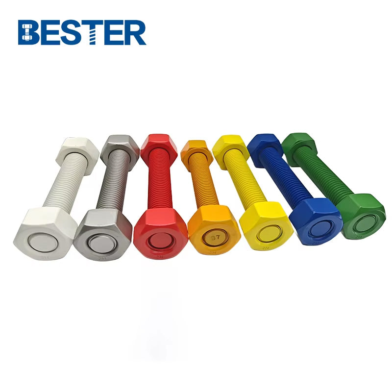 Factory Wholesale Alloy Steel Galvanized ASTM A193 B7 A194 2H A320 Gr L7 L7m B16 M16 Stud Bolts with Nuts