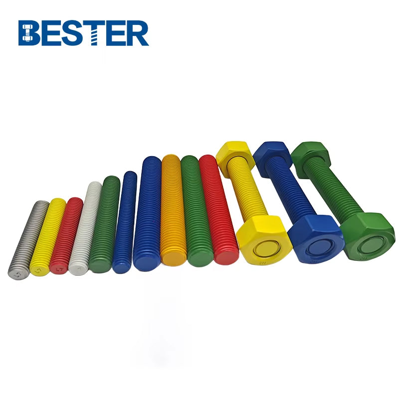 Factory Wholesale Alloy Steel Galvanized ASTM A193 B7 A194 2H A320 Gr L7 L7m B16 M16 Stud Bolts with Nuts