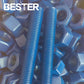 High Temperature DIN835 2D M20 M24 Price 3 Inch Long Alloy Steel A193 B7 B16 B8 B8m M8 Grade 10.9 Acme M24 Stud Bolt With ASTM A194 8c Hex Nut