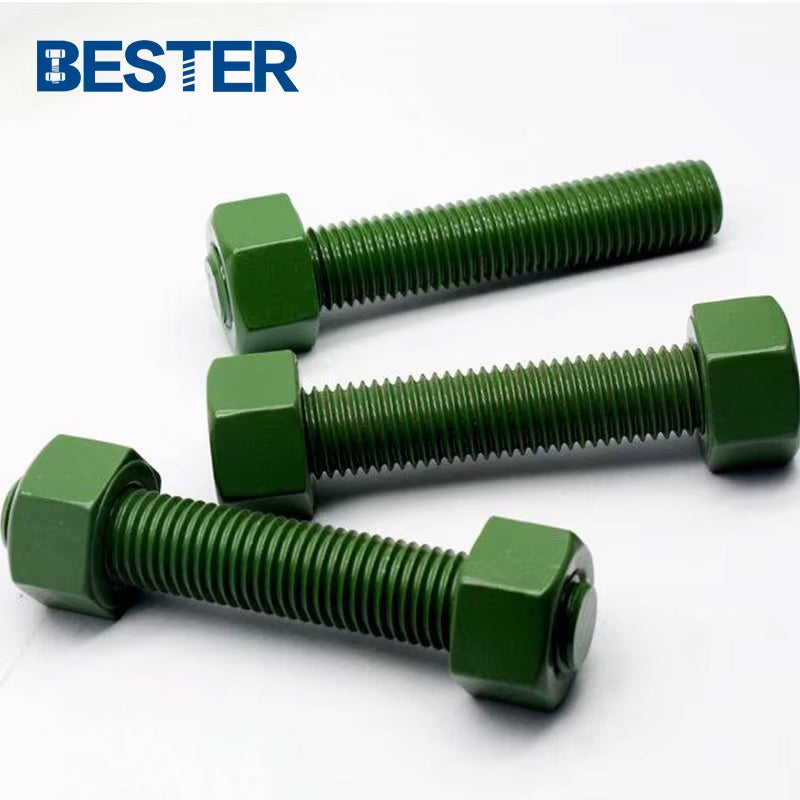 High Performance M20*600mm Full Thread Stainless Steel 317 Stud Bolt PTFE Coated Special High-Performance Studs