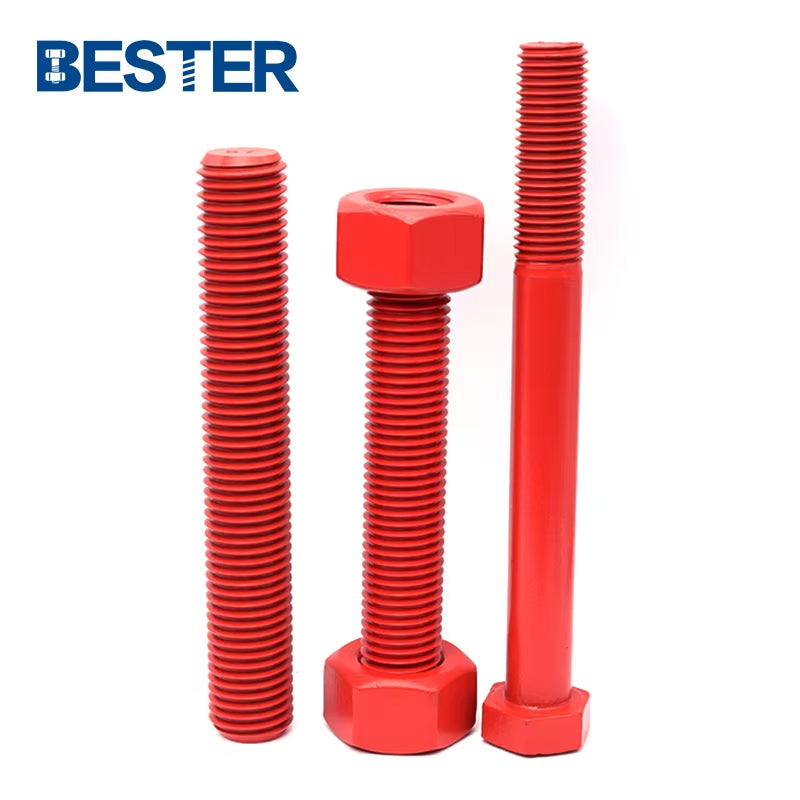 Coating Tefln Specification Zinc Plated B7 Color Rod  Color Round Bar Double End Stud Bolt
