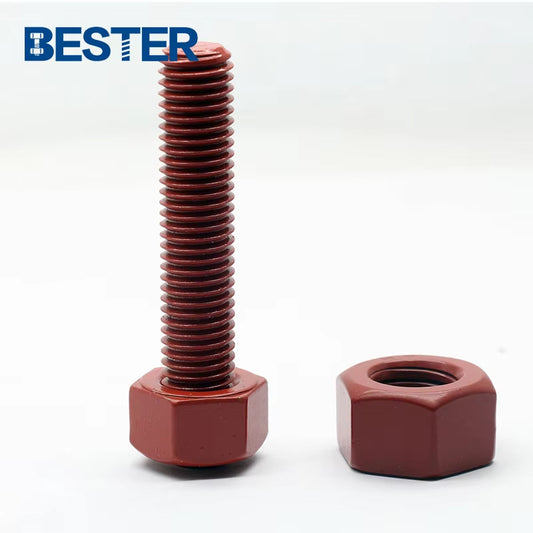 High Performance M20*600mm Full Thread Stainless Steel 317 Stud Bolt PTFE Coated Special High-Performance Studs