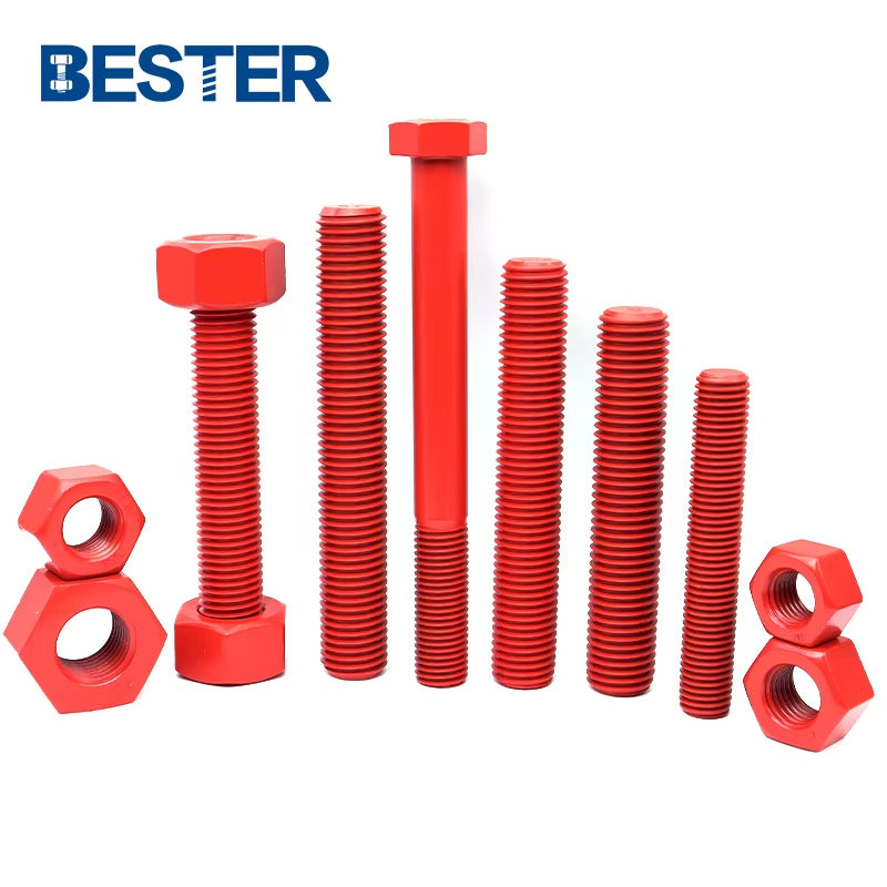Coating Tefln Specification Zinc Plated B7 Color Rod  Color Round Bar Double End Stud Bolt