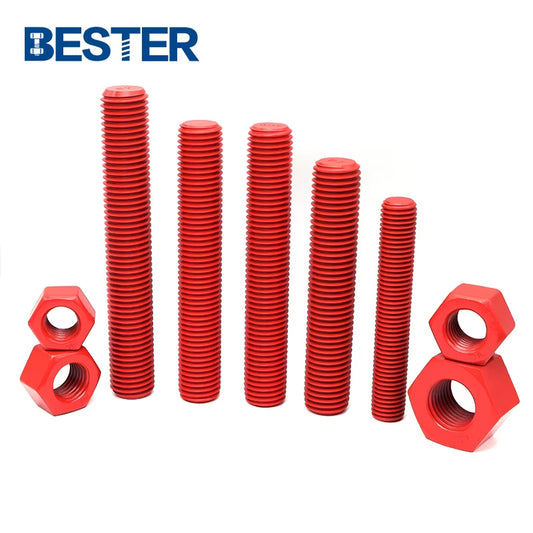 Coating Tefln Specification Zinc Plated B7 Color Rod  Color Round Bar Double End Stud Bolt
