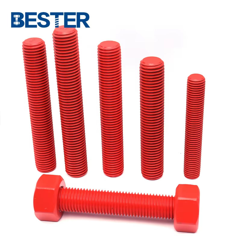 Coating Tefln Specification Zinc Plated B7 Color Rod  Color Round Bar Double End Stud Bolt