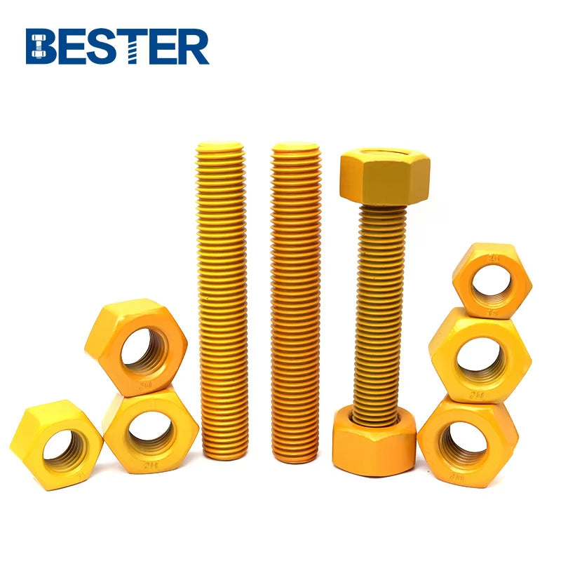 High Strength Partially  3 Inch Long All Thread Fully Thread ASME B18.2.1 B18.2.2 With Heavy Hex Nuts Stud Bolt
